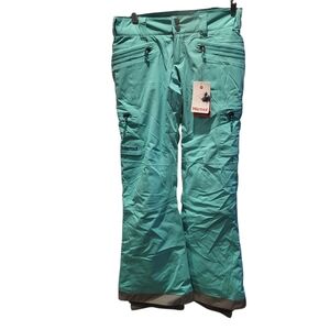 Marmot Womens Jezebel Teal Ski Snow Pants Size XS New!
